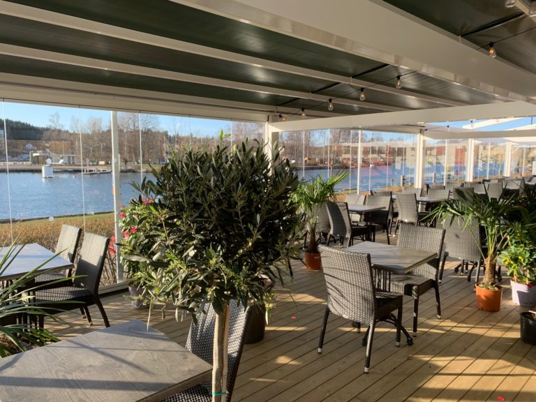 Gäster på restaurangen