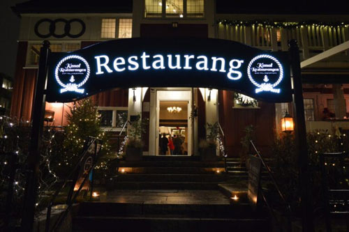 Entren till restaurangen