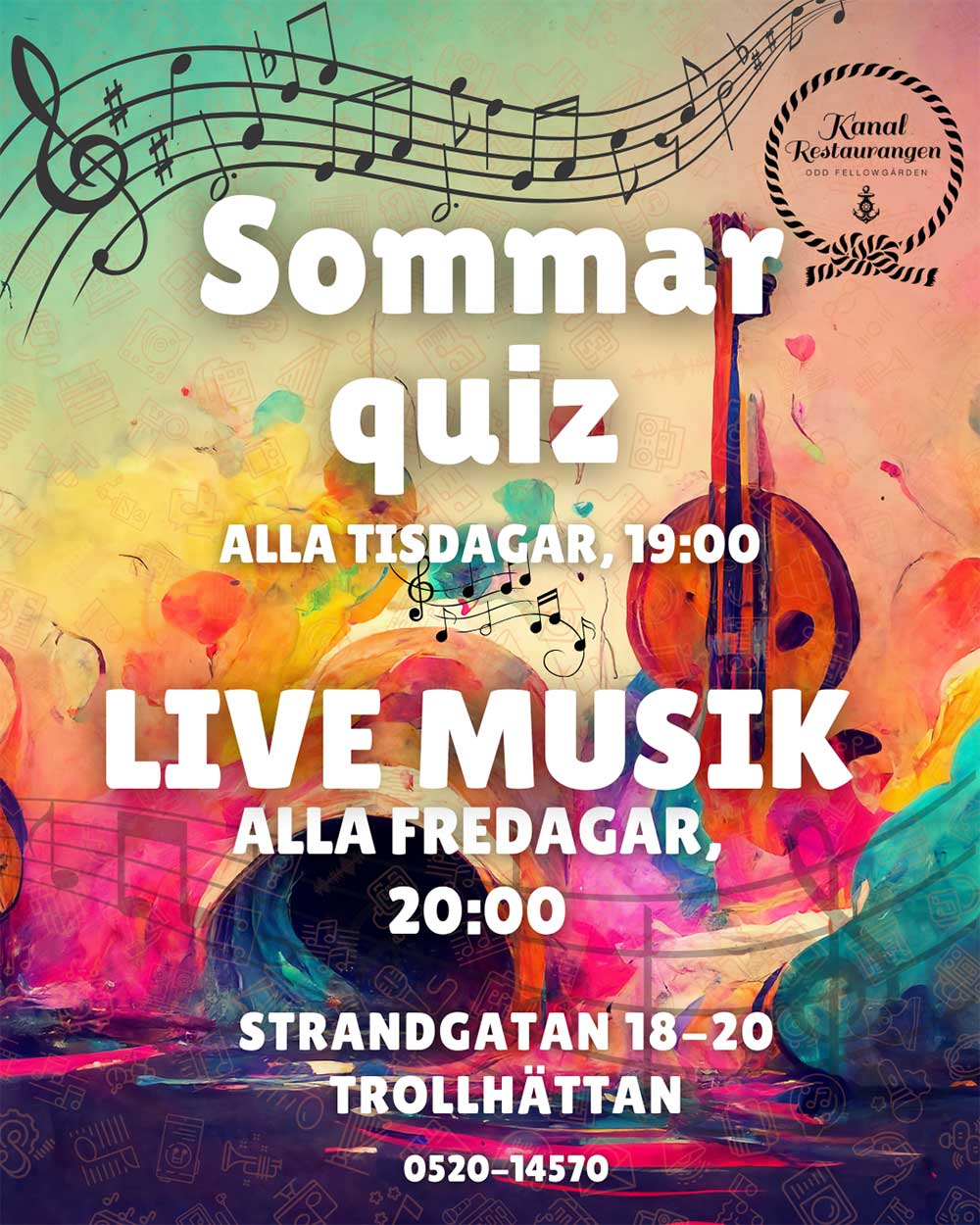 Poster till sommarquiz 2025